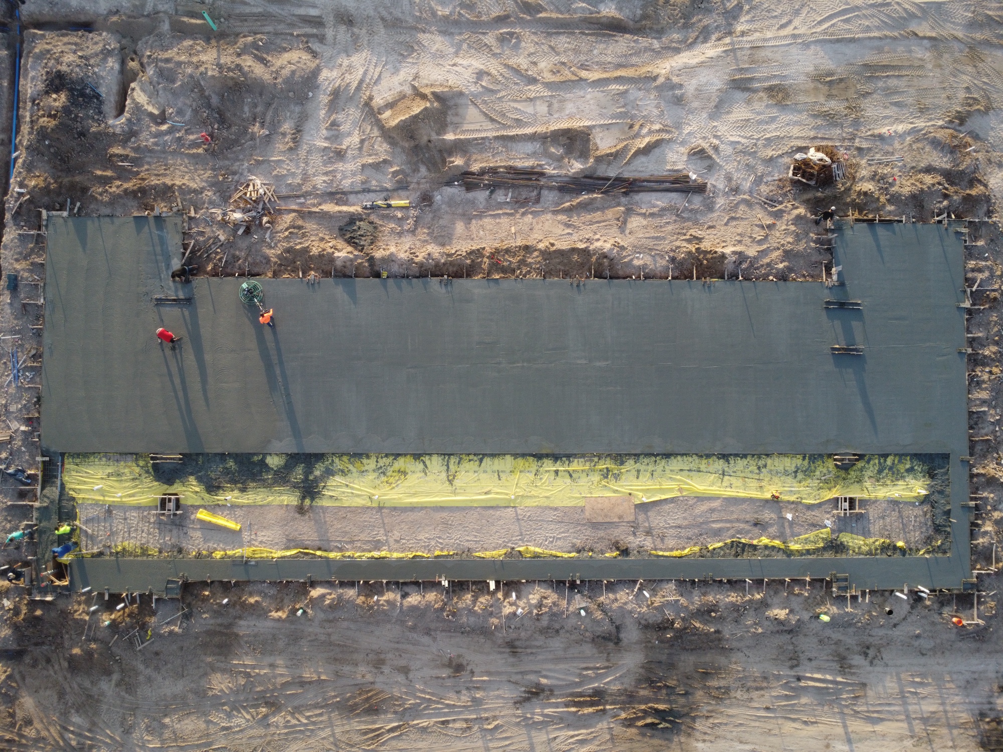 Construction site aerial